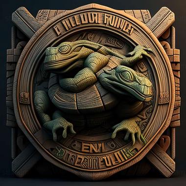 3D model Teenage Mutant Ninja Turtles Danger of the Ooze game (STL)
